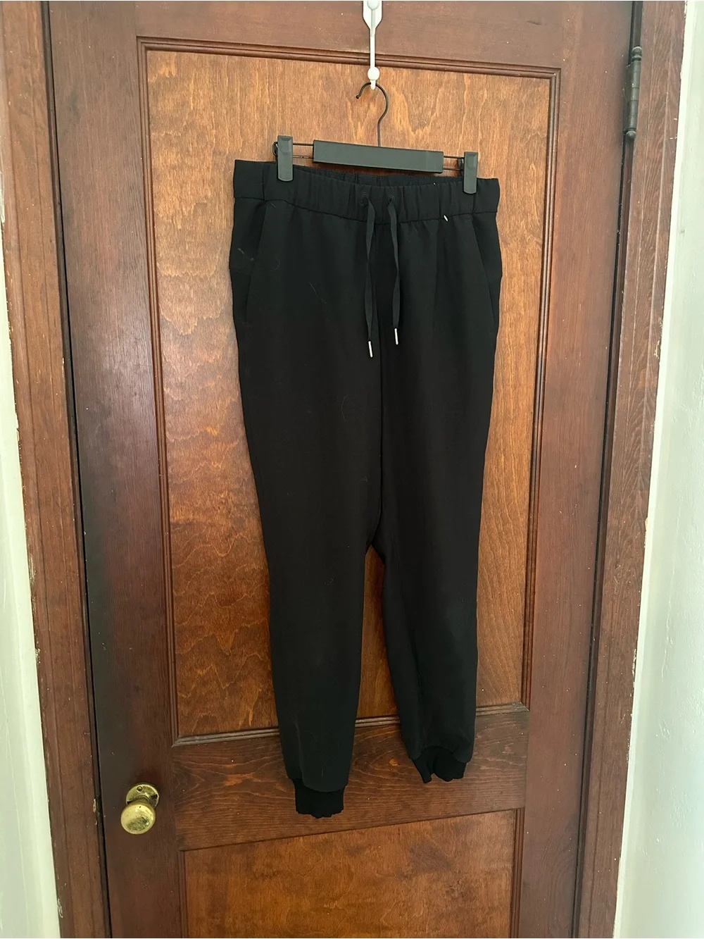 LULULEMON Black ON THE FLY Drawstring Jogger Pants 6
